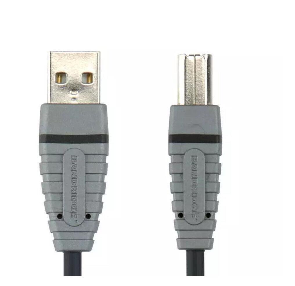 24650 BANDRIDGE ΚΑΛΩΔΙΟ USB 2.0 A-PLUG ΣΕ B-PLUG 2m - Image 1