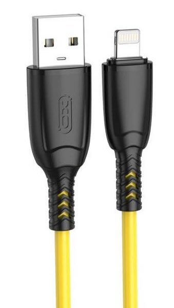 XO NB245 ΚΑΛΩΔΙΟ ΦΟΡΤΙΣΗΣ ΣΙΛΙΚΟΝΗΣ SULUO SERIES LIGHTNING, 1M, ΚΙΤΡΙΝΟ