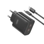 XO L105 ΦΟΡΤΙΣΤΗΣ, 35W, 2 ΘΥΡΕΣ PD, ΜΕ ΚΑΛΩΔΙΟ LIGHTNING, ΜΑΥΡΟΣ (NB-Q189A)