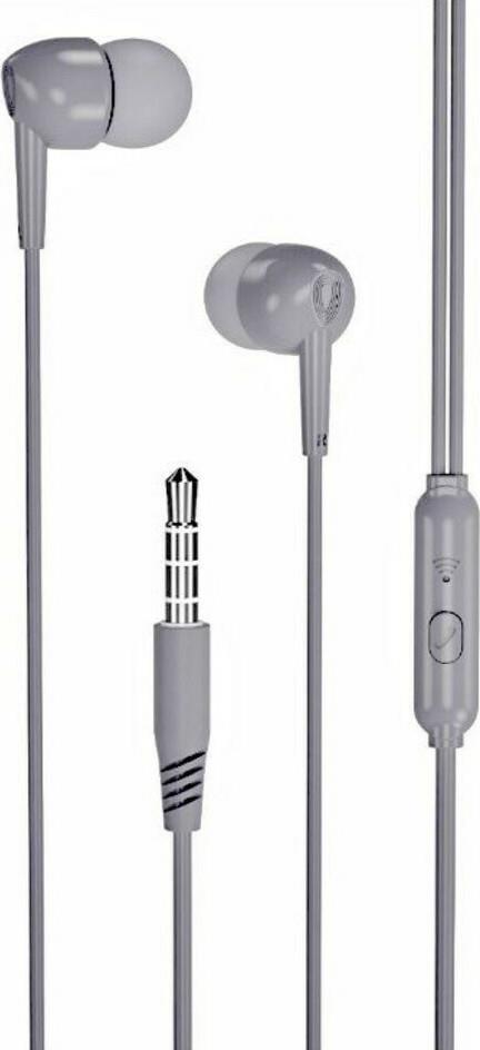 27429 XO EP37 ΑΚΟΥΣΤΙΚΑ HANDSFREE 1,15M , ΓΚΡΙ - Image 1