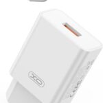 XO L127 ΦΟΡΤΙΣΤΗΣ QC18W, 1 ΘΥΡΑ, ΜΕ ΚΑΛΩΔΙΟ LIGHTNING, ΛΕΥΚΟΣ