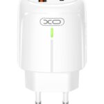 XO L114 ΦΟΡΤΙΣΤΗΣ PD20W/QC18W, ΜΕ ΚΑΛΩΔΙΟ LIGHTNING, 1 ΘΥΡΑ USB + 1 ΘΥΡΑ PD, ΛΕΥΚΟΣ