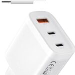 XO L117 ΦΟΡΤΙΣΤΗΣ, 2 ΘΥΡΕΣ PD45W ΚΑΙ 1 ΘΥΡΑ QC3.0 18W, ΜΕ ΚΑΛΩΔΙΟ LIGHTNING