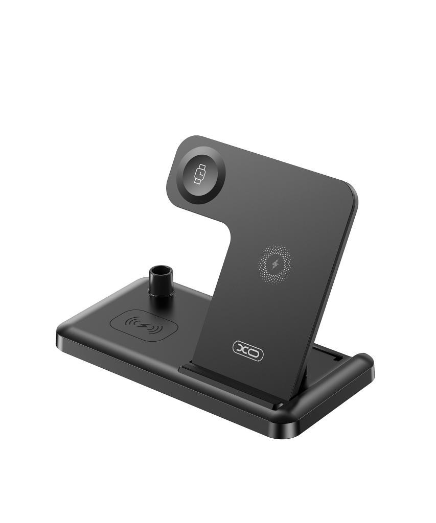 27533 XO WX033 ΑΣΥΡΜΑΤΟΣ ΦΟΡΤΙΣΤΗΣ 4 ΣΕ 1, 15W, ΜΑΥΡΟΣ - Image 1