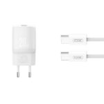 XO L143 ΦΟΡΤΙΣΤΗΣ PD20W, 1 ΘΥΡΑ TYPE-C, ΜΕ ΚΑΛΩΔΙΟ TYPE-C, ΛΕΥΚΟΣ