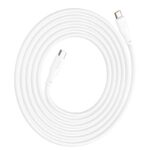 HOCO X93 ΚΑΛΩΔΙΟ ΦΟΡΤΙΣΗΣ ΚΑΙ ΔΕΔΟΜΕΝΩΝ FORCE, TYPE-C ΣΕ TYPE-C, 1m, 240W, ΛΕΥΚΟ - Image 2