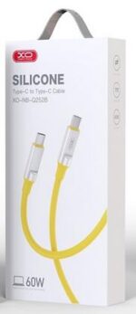 XO NB-Q252B PD 60W TYPE-C ΣΕ TYPE-C LIQUID ΚΑΛΩΔΙΟ ΦΟΡΤΙΣΗΣ ΣΙΛΙΚΟΝΗΣ, ΚΙΤΡΙΝΟ - Image 2