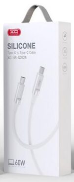 XO NB-Q252B PD 60W TYPE-C ΣΕ TYPE-C LIQUID ΚΑΛΩΔΙΟ ΦΟΡΤΙΣΗΣ ΣΙΛΙΚΟΝΗΣ, ΛΕΥΚΟ - Image 2