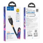 HOCO U92 GOLD COLLAR ΚΑΛΩΔΙΟ ΦΟΡΤΙΣΗΣ LIGHTNING, MAYRO - Image 2