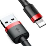 BASEUS CAFULE ΚΑΛΩΔΙΟ ΦΟΡΤΙΣΗΣ, USB ΣΕ LIGHTNING, 2M, 1.5A, ΚΟΚΚΙΝΟ
