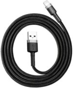 BASEUS CAFULE ΚΑΛΩΔΙΟ ΦΟΡΤΙΣΗΣ, USB ΣΕ LIGHTNING, 2M, 1.5A, ΜΑΥΡΟ
