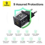 BASEUS PALM ΦΟΡΤΙΣΤΗΣ ΓΡΗΓΟΡΗΣ ΦΟΡΤΙΣΗΣ, 2 ΘΥΡΕΣ, 30W, ΜΑΥΡΟΣ - Image 2