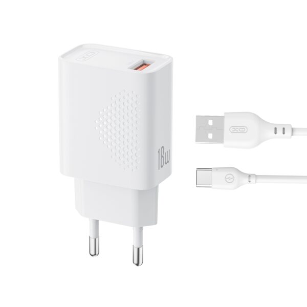 XO ΦΟΡΤΙΣΤΗΣ ΓΡΗΓΟΡΗΣ ΦΟΡΤΙΣΗΣ L159, 18W, ΜΕ ΚΑΛΩΔΙΟ TYPE-C, 1 ΘΥΡΑ
