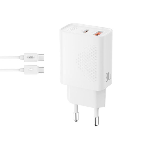 XO ΦΟΡΤΙΣΤΗΣ ΓΡΗΓΟΡΗΣ ΦΟΡΤΙΣΗΣ L161, 20W, ΜΕ ΚΑΛΩΔΙΟ TYPE-C, 2 ΘΥΡΕΣ