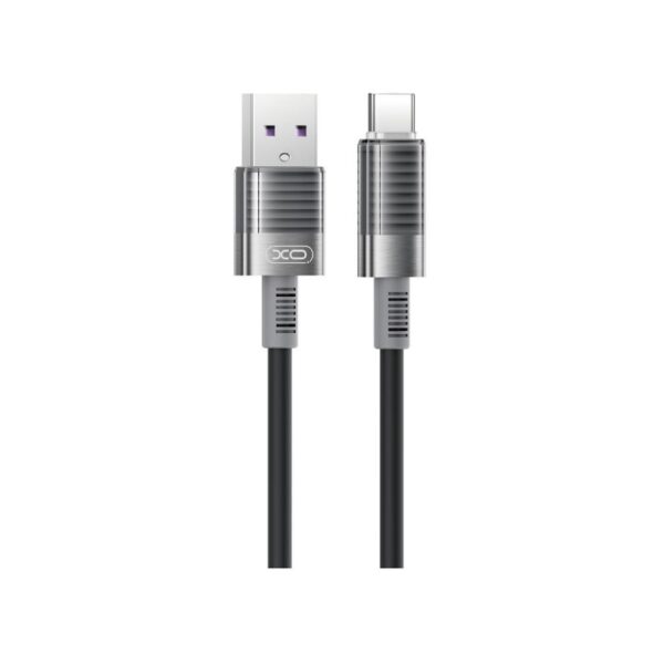XO NB-Q282A ΚΑΛΩΔΙΟ ΣΙΛΙΚΟΝΗΣ TYPE-C 6A, ΜΑΥΡΟ