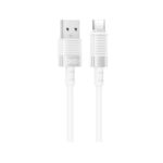 XO NB-Q282A ΚΑΛΩΔΙΟ ΣΙΛΙΚΟΝΗΣ TYPE-C 6A, ΛΕΥΚΟ