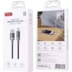 XO NB-Q282A ΚΑΛΩΔΙΟ ΣΙΛΙΚΟΝΗΣ LIGHTNING 6A, ΜΑΥΡΟ - Image 2