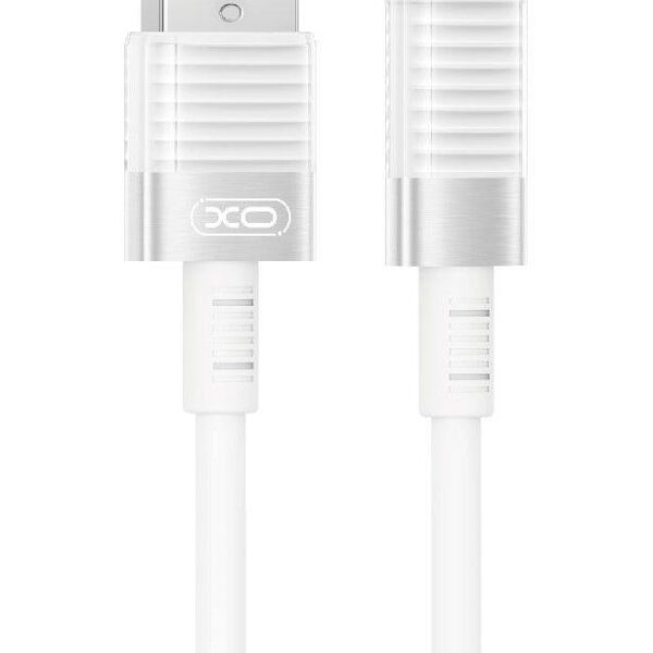 XO NB-Q282A ΚΑΛΩΔΙΟ ΣΙΛΙΚΟΝΗΣ LIGHTNING 6A, ΛΕΥΚΟ