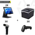 2 x NG POS N97, 8GB, 240GB SSD + 6 x ΘΕΡΜΙΚΟΙ 80mm + 3 x ΕΝΣΥΡΜΑΤΟ BARCODE SCANNER + 3 x ΑΣΥΡΜΑΤΟ BARCODE SCANNER 2D