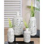 Βάζο ArteLibre Modern Art Λευκό Πορσελάνη Φ7.5x15cm Σε 2 Σχέδια - Image 2