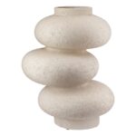 Βάζο "Stone" Κεραμικό Light Gray PU H. 21 cm D. 17 cm - Image 2
