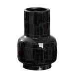 Βάζο Λαιμού Κεραμικό Μαύρο D16X24Cm D16X24Cm