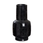 Βάζο Λαιμού Κεραμικό Μαύρο D15X30Cm D15X30Cm