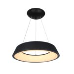 Φωτιστικό μονόφωτο "CIRCLE" από μέταλλο σε χρώμα μαύρο Φ50x120