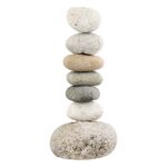 Κηροπήγιο Φυσική Πέτρα Γκρι Φυσικά Χρώματα 11X9X23Cm 11X9X23Cm - Image 2