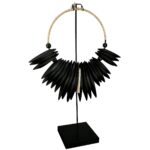 Διακοσμητικό ArteLibre Κολλιέ Με Χάντρες Ξύλο 25x10x46cm Σε 2 Χρώματα - Image 2