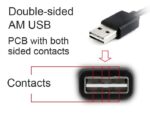 CABLEXPERT ΚΑΛΩΔΙΟ MICRO USB , DOUBLE-SIDED USB AM CONNECTOR 1m - Image 2