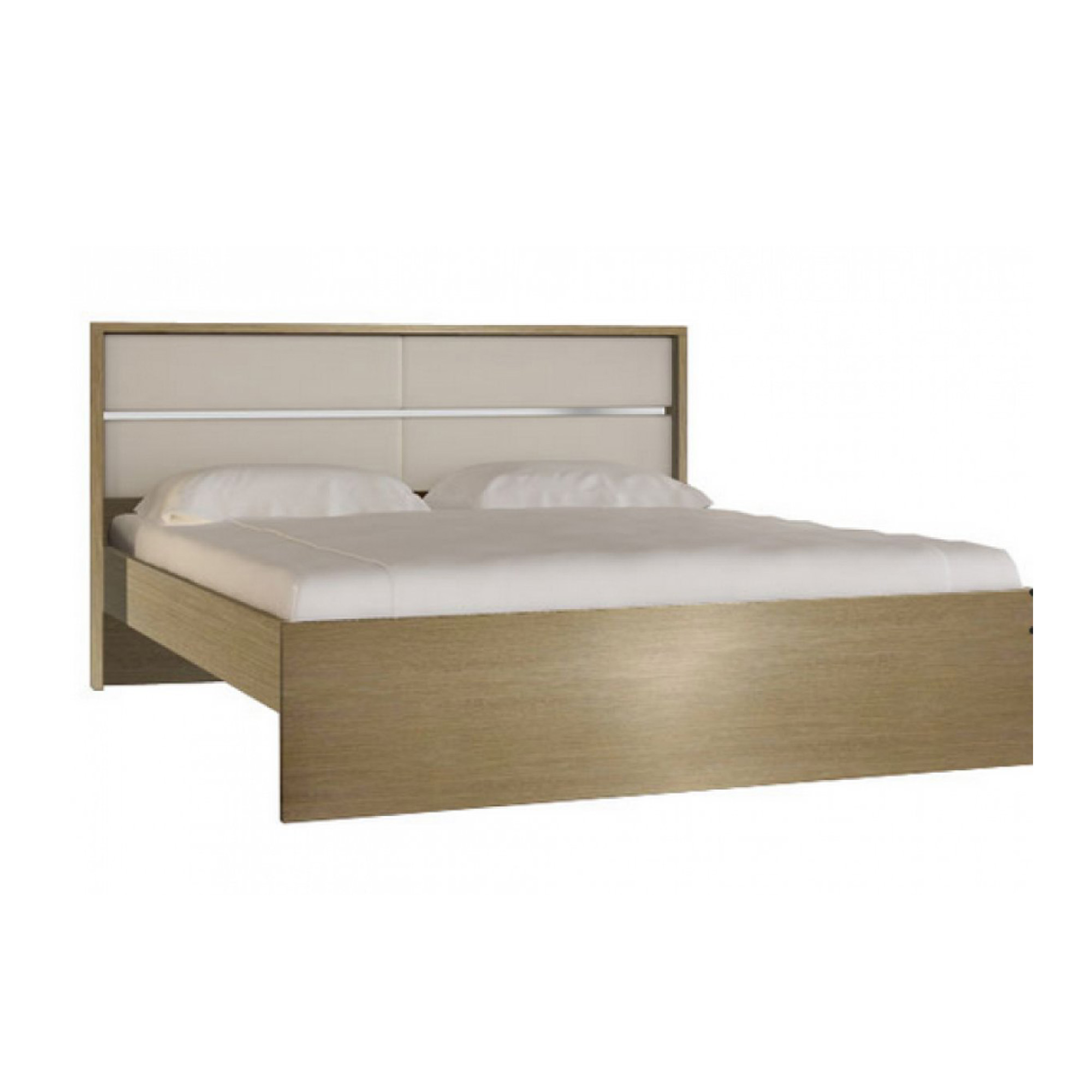 500-00017 Κρεβάτι "ΟΝΕΙΡΟ" διπλό σε χρώμα δρυς 150x200 - Image 1