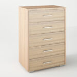 Συρταριέρα με 5 συρτάρια σε χρώμα δρυς 60x45x90