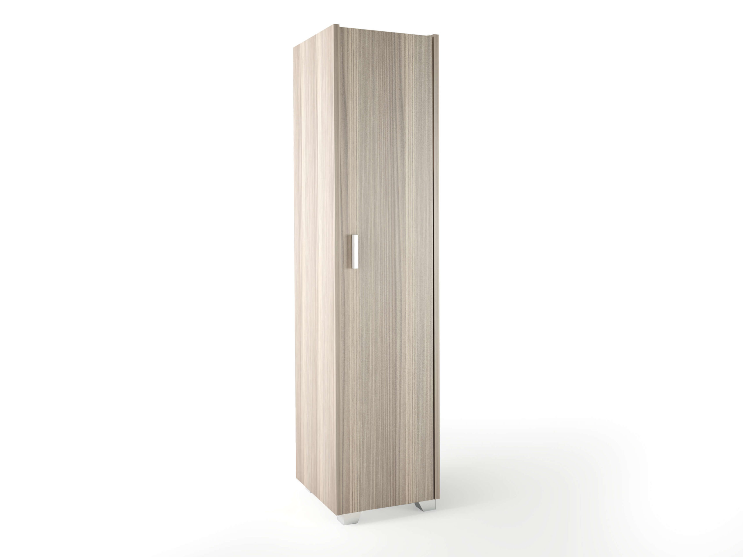 500-00348 Ντουλάπα μονόφυλλη σε χρώμα σταχτί 48x50x180 - Image 1