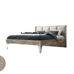 Κρεβάτι "DIVA" διπλό σε χρώμα σταχτί 160x200