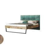 Κρεβάτι "JARDIN" διπλό σε χρώμα καρυδί 160x200