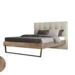 Κρεβάτι "ROYAL" διπλό σε χρώμα καρυδί 160x200