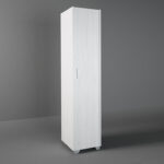 Ντουλάπα παιδική μονόφυλλη σε χρώμα λευκό ρουστίκ 48x50x180