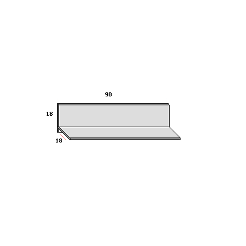 500-00722 Ράφι τοίχου "SMART" σε διάφορα χρώματα 90x18x18 - Image 1