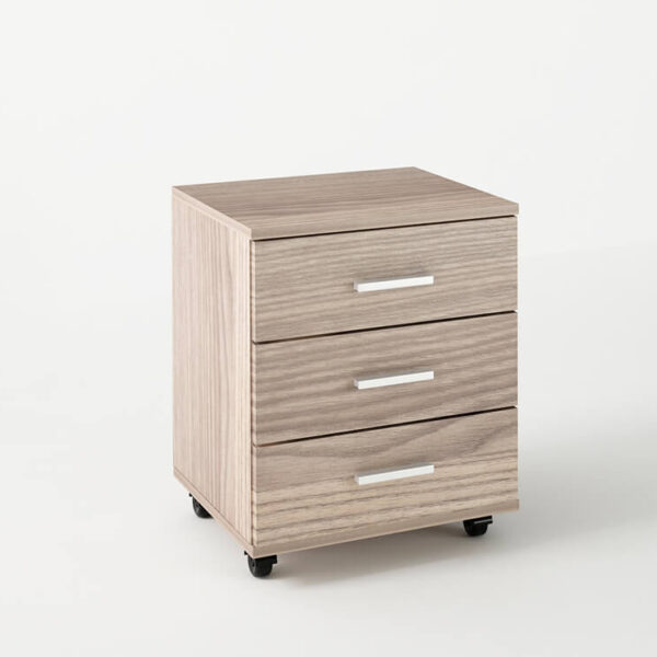 Συρταριέρα τροχήλατη σε χρώμα σταχτί 45x40x53