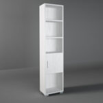 Βιβλιοθήκη παιδική σε χρώμα λευκό ρουστίκ 40x30x180