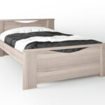 Κρεβάτι "ΧΑΜΟΓΕΛΟ" ημίδιπλο σε χρώμα σταχτί 110x190