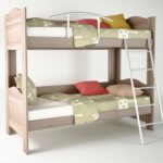 Κουκέτα σε χρώμα σταχτί 90x190x165