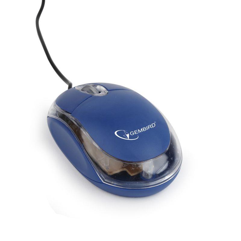 509 GEMBIRD ΠΟΝΤΙΚΙ USB LASER TRANSPARENT BLUE - Image 1