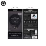 WK MAYAR LIGHTNING ΚΑΛΩΔΙΟ ΦΟΡΤΙΣΗΣ & DATA 1m, GOLD - Image 2