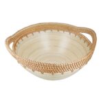 Μπολ ArteLibre Εκρού Μπαμπού/Rattan 34.5x30x15cm