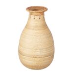 Βάζο ArteLibre Εκρού Μπαμπού/Rattan Φ19x33cm - Image 2