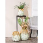 Βάζο ArteLibre Εκρού Μπαμπού/Rattan Φ20x23cm - Image 2