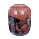 Glasart Βάζο "Apart" Γυάλινο Orange Rose PU H. 27 cm D. 20 cm - Image 2