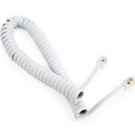 CABLEXPERT ΤΗΛΕΦΩΝΙΚΟ ΚΑΛΩΔΙΟ SPIRAL 2m, WHITE